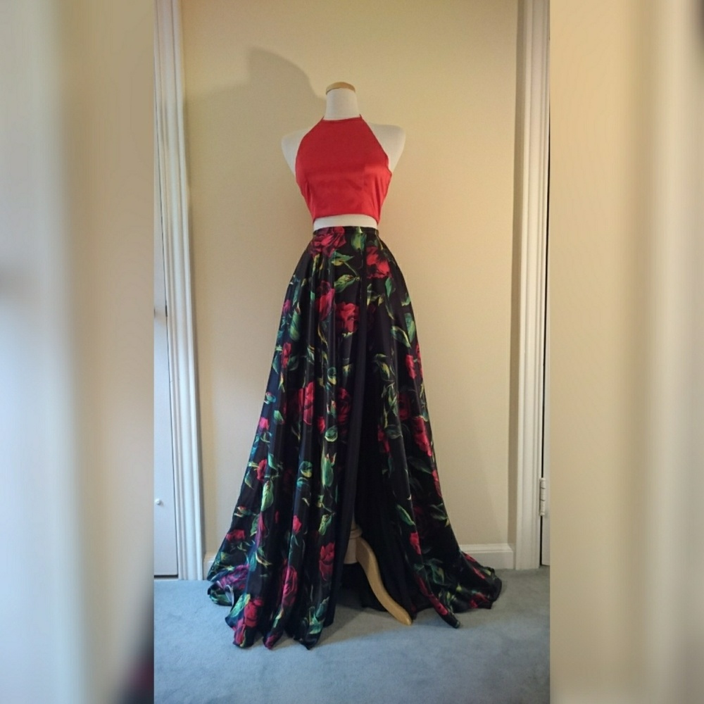 Two piece prom dress "cherry"
